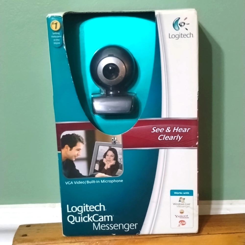 NIB vintage Logitech webcam